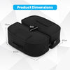 2-Pack 40 kg Umbrella Base Weight Sandbags-Black