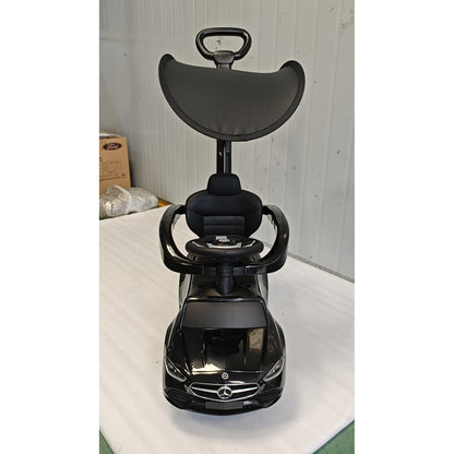 AIYAPLAY 4 in 1 Licensed Benz Ride on Push Car in Black
