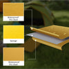 Outsunny Camping Tent with Self Inflatable Mattress, 1 Person Dome Tent with Removable Rainfly and Aluminium Frame, 2000mm Waterproof, Portable with Bags, for Fishing Hiking, Orange/Grey