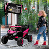 AIYAPLAY 12V Kids Ride On Car with Remote Control, Kids Electric Car with Suspension System, Music, for Kids 3-5 Years, Pink