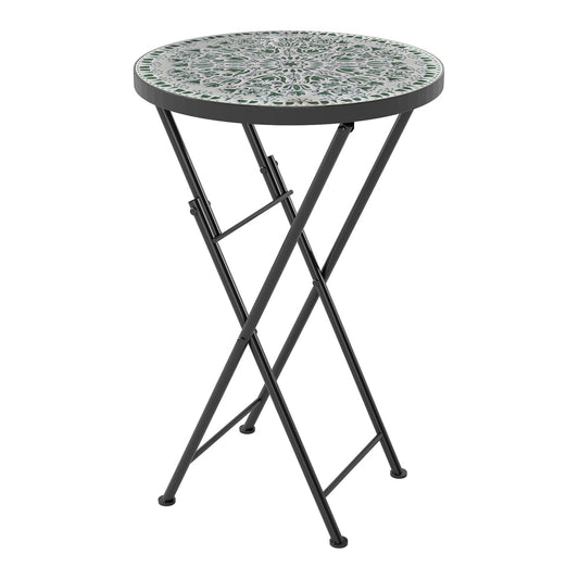 Outsunny Mosaic Outdoor Garden Table in Green