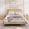 2-Drawer Nightstand with Storage for Living Room Bedroom-Oak