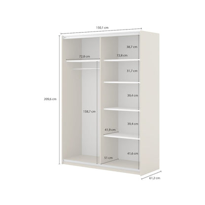 Niva Sliding Door Wardrobe 150cm