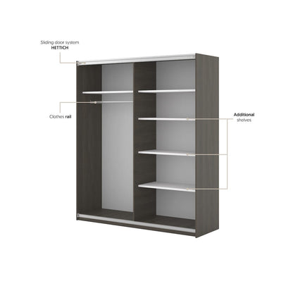 Niva Sliding Door Wardrobe 180cm