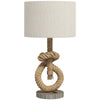 HOMCOM Nautical LED Table Lamp with USB Charging Port, Bedside Desk Lamp for Bedroom, Living Room, Home Office
