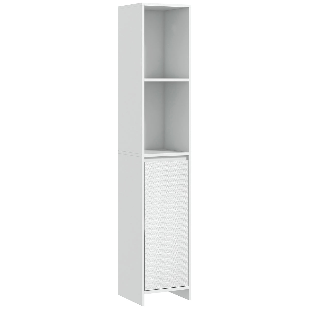 HOMCOM Narrow Bathroom Cabinet in White