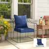 Outsunny Seat and Back Padded Cushion Set, CUSHION ONLY - Dark Blue