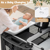 5 in 1 Portable Nursery Center with Bassinet and Cradle-Black