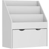 AIYAPLAY Bookcase for Kids with Shelves, Drawer, Bookcase for Bedroom, Playroom, Grey