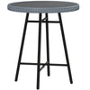 Outsunny Rattan Border Outdoor Side Table - Grey