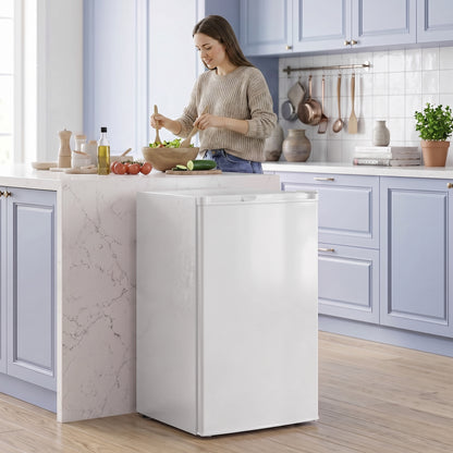 HOMCOM 85L Mini Freezer Countertop in White