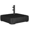 Outsunny Garden Parasol Base 80 kg Sand Filled Heavy Duty Stand for Cantilever Umbrellas and 48 mm Poles Black