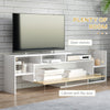 HOMCOM TV Cabinet with Wall Shelf for Wall-Mounted 65