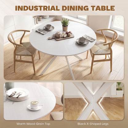 HOMCOM Dining Table for 4 in White