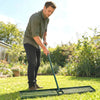Outsunny Lawn Levelling Rake, 113 x 26 cm Lawn Leveller Lute with 169 cm Handle for Grass Soil Sand Yard Golf Course