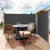 600 x 160 cm Patio Double-Sided Retractable Folding Side Awning