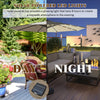 3m Solar Powered LED Lighted Patio Umbrella with Tilt and Crank-Coffee