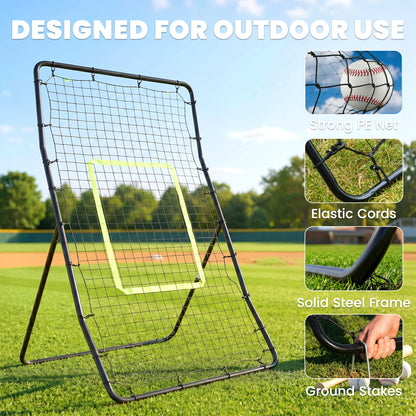 HOMCOM Rebounder Net in Black