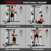 SPORTNOW Multifunctional Gym Machine with High-Low Pulleys Pull Up Bar Home Strength Training, Black