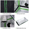 Outsunny Grow Tent Reflective Mylar Hydroponic with Adjustable Vents and Floor Tray for Indoor Plant Growing, 60 x 60 x 140 cm (24.5