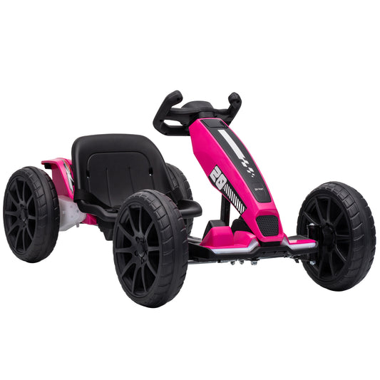 AIYAPLAY 12V Electric Go Kart in Pink