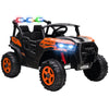 AIYAPLAY 24V Electric Ride on Car, 2-Seater Electric Car for Kids with Remote, Bluetooth, Soft Start, Suspension Spring, Orange