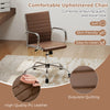 Height Adjustable Rolling High-Back Executive Chair for Home Office-Brown