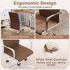 Height Adjustable Rolling High-Back Executive Chair for Home Office-Brown