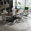 Height Adjustable Rolling High-Back Executive Chair for Home Office-Grey