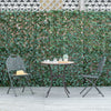 Outsunny 4 Pieces Expanding Trellis Fence, 2m x 1m Decorative Trellis with Artificial Leaves Garden Telescopic Hedge Privacy Screen Greenery Walls for Garden Balcony Home Decor