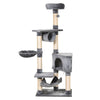 PawHut Cat Tree for Indoor Cats Condo Tower Multi-level Height 150CM Kittens Activity Stand House with Toys & Various Scratching Posts