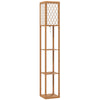 HOMCOM Three-Shelf Standing Lamp - Natural
