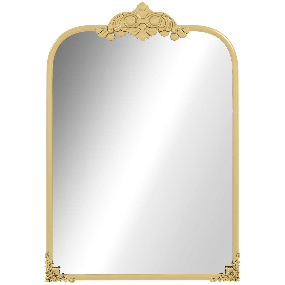 HOMCOM Wall Mirror in Gold Tone