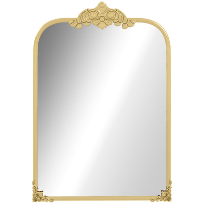 HOMCOM Wall Mirror in Gold Tone