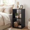 Open Back 2-tier Bookshelf with Anti-toppling Kit-Black