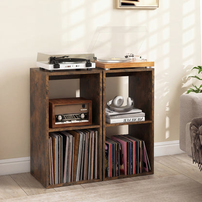 Open Back 2-tier Bookshelf with Anti-toppling Kit-Rustic Brown
