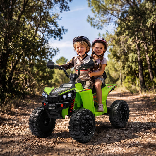 AIYAPLAY 24V 2 Seater Electric Quad Bike in Green