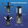 Outdoor Bug Zapper with Foldable Lantern USB-C Rechargeable for Camping