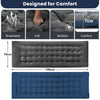 Outdoor Camping Cot Pads Crystal Velvet Sleeping Pads Mattress-Dark Grey