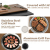 Outdoor Dining Cart with Korean BBQ Grill for Backyard