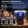 Outdoor Fly Trap with LED Lantern & Candle Lamp and Fan Suction