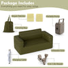 Outdoor Inflatable Couch Blow Up Air Sofa Chair with Carry Bag for Camping-Green