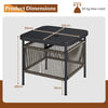 Outdoor PE Rattan Side Table with 5CM Umbrella Hole