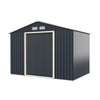 Outdoor Storage Shed with 4 Vents and Double Sliding Door-Size 2