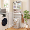 Over the Toilet Storage Cabinet with Toilet Paper Holder-White