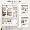 Over the Toilet Storage Cabinet with Toilet Paper Holder-White