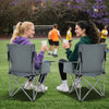Oversized Camping Chair Heavy Duty Outdoor Folding Chair-Grey