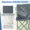 Oversized Camping Chair Heavy Duty Outdoor Folding Chair-Grey