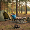 Oversized Foldable Fishing Chair for Adults All-Terrain Camping Chair-Green