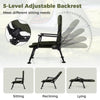 Oversized Foldable Fishing Chair for Adults Heavy Duty All-Terrain Camping Chair-Green
